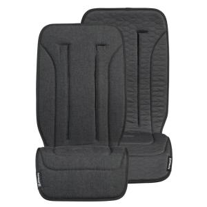 imageUPPAbaby Reversible Seat LinerWaterResistant and ComfortableEasy Stroller AttachmentPhoebe Breathable Light GreyCozy FleeceReed
