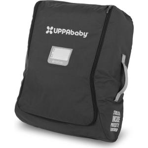 imageUPPAbaby Travel Bag for all Minu Stroller Models  Backpack Style with Inner Wheel Bag  Storage Pocket  Durable Design with TravelSafe ProtectionLetter Print