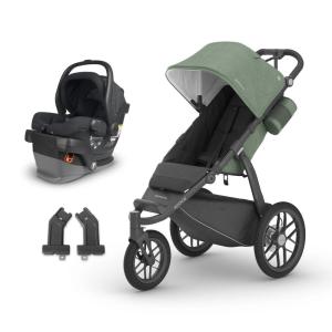 imageUPPAbaby Travel System  Ridge Stroller  Mesa V2 Infant Car Seat Combo  Toddler Seat Rain Shield Bug Shield Car Seat Base with Load Leg  Infant Insert Included  Jake CharcoalGwen Green Mlange  Jake Charcoal