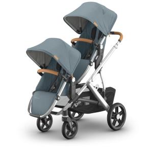 imageUPPAbaby Vista V3 Stroller  RumbleSeat V3  Convertible SingletoDouble Stroller System  Toddler Seat RumbleSeat Accessory Adapters Included  Callum Stone BlueSilver FrameSand LeatherCallum