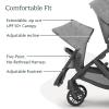 imageUPPAbaby RumbleSeat V2 Second Lower SeatCompatible with Vista V2 and Vista V3  Adapters Bumper Bar Bug Shield IncludedEmmett Green MlangeSilver FrameSaddle LeatherLucy Rosewood Mlange
