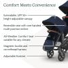 imageUPPAbaby RumbleSeat V3 Second Lower Seat  Compatible with Vista V2 and Vista V3  AllWeather Seat  Magnetic Buckle  Adapters Included  Declan Oat MlangeSilver FrameChestnut LeatherNoa NavyCarbon FrameSaddle Leather