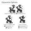 imageUPPAbaby RumbleSeat V3 Second Lower Seat  Compatible with Vista V2 and Vista V3  AllWeather Seat  Magnetic Buckle  Adapters Included  Declan Oat MlangeSilver FrameChestnut LeatherTheo Dark TaupeSilver FrameChestnut Leather