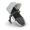 imageUPPAbaby RumbleSeat V2 Second Lower SeatCompatible with Vista V2 and Vista V3  Adapters Bumper Bar Bug Shield IncludedEmmett Green MlangeSilver FrameSaddle LeatherStella Grey Brushed Mlange