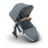 imageUPPAbaby RumbleSeat V3 Second Lower Seat  Compatible with Vista V2 and Vista V3  AllWeather Seat  Magnetic Buckle  Adapters Included  Declan Oat MlangeSilver FrameChestnut LeatherCallum Stone BlueSilver FrameSand Leather