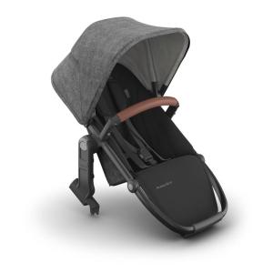 imageUPPAbaby RumbleSeat V3 Second Lower Seat  Compatible with Vista V2 and Vista V3  AllWeather Seat  Magnetic Buckle  Adapters Included  Declan Oat MlangeSilver FrameChestnut LeatherGreyson Charcoal MlangeCarbon FrameSaddle Leather