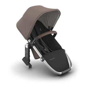 imageUPPAbaby RumbleSeat V3 Second Lower Seat  Compatible with Vista V2 and Vista V3  AllWeather Seat  Magnetic Buckle  Adapters Included  Declan Oat MlangeSilver FrameChestnut LeatherTheo Dark TaupeSilver FrameChestnut Leather