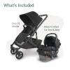imageUPPAbaby Travel System Includes Cruz V2 Stroller  Mesa V2 Car Seat ComboToddler Seat Bumper Bar Bug Shield Rain Shield Car Seat Base  Robust Infant Insert IncludedJake Charcoal