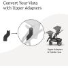 imageUPPAbaby Upper Adapter for Vista Vista V2 and Vista V3 Strollers Compatible with Bassinet Toddler Seat Aria Mesa V2 or Mesa Max Infant Car Seats  Quick  Secure Attachment  1 SetUpper Adapter for Vista