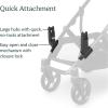 imageUPPAbaby Upper Adapter for Vista Vista V2 and Vista V3 Strollers Compatible with Bassinet Toddler Seat Aria Mesa V2 or Mesa Max Infant Car Seats  Quick  Secure Attachment  1 SetLower Adapter for Vista