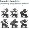 imageUPPAbaby Upper Adapter for Vista Vista V2 and Vista V3 Strollers Compatible with Bassinet Toddler Seat Aria Mesa V2 or Mesa Max Infant Car Seats  Quick  Secure Attachment  1 SetUpper Adapter for Vista