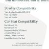 imageUPPAbaby Upper Adapter for Vista Vista V2 and Vista V3 Strollers Compatible with Bassinet Toddler Seat Aria Mesa V2 or Mesa Max Infant Car Seats  Quick  Secure Attachment  1 SetLower Adapter for Vista