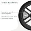 imageUPPAbaby Wheel Reflectors for Vista and Vista V2 Stroller  Stroll Safely at Night  Snapon Attachment  Includes Four Reflectors