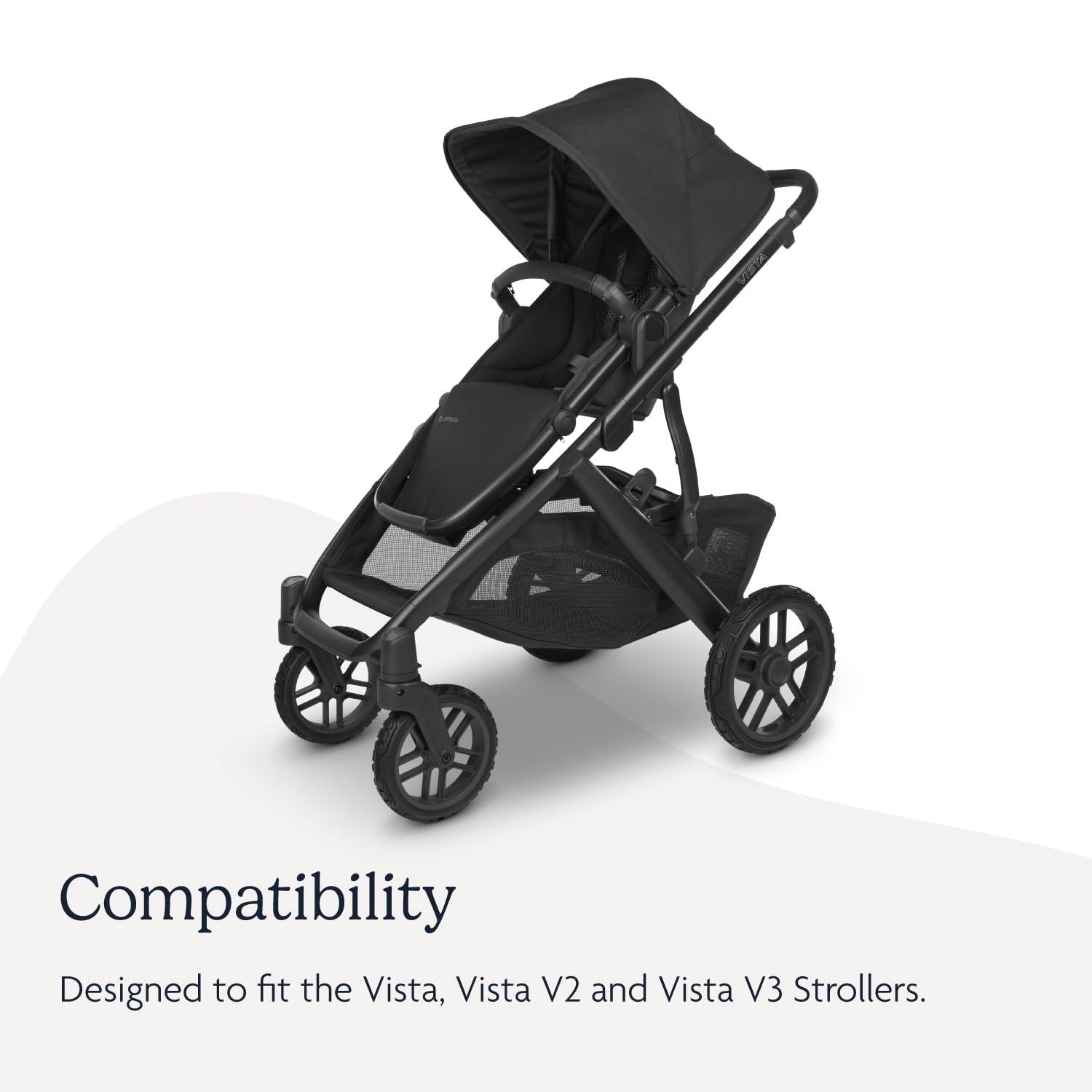 imageUPPAbaby AllTerrain Wheels for Vista Vista V2 and Vista V3 Stroller  Durable for Snow ampamp Cobblestones  Quick Attachment  Includes Four NeverFlat Wheels ampamp Storage Bag