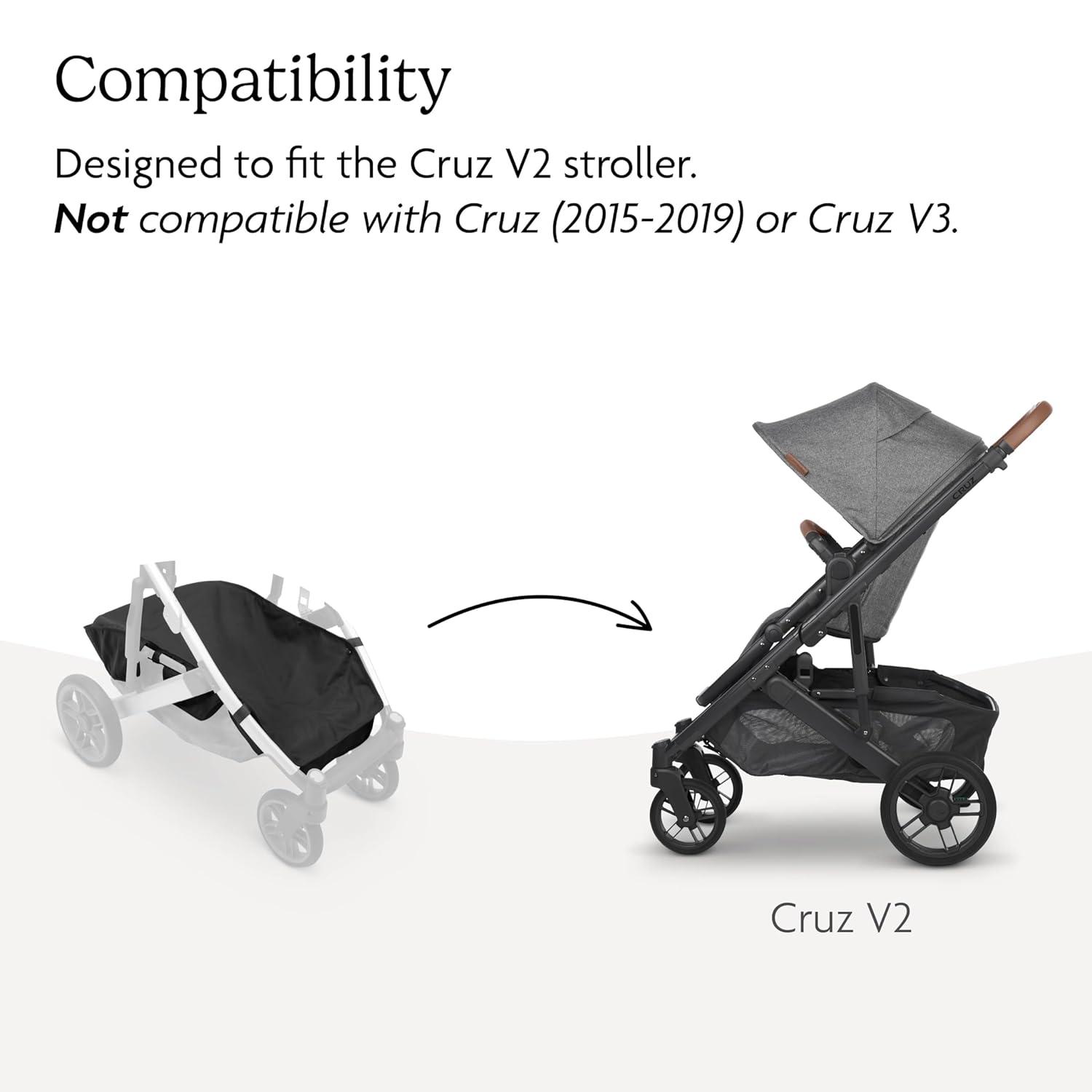 imageUPPAbaby Basket Cover for Cruz V2 Stroller  Protects and Conceals Belongings  Easy Attachment and Access  WaterResistant Material1 Count Pack of 1