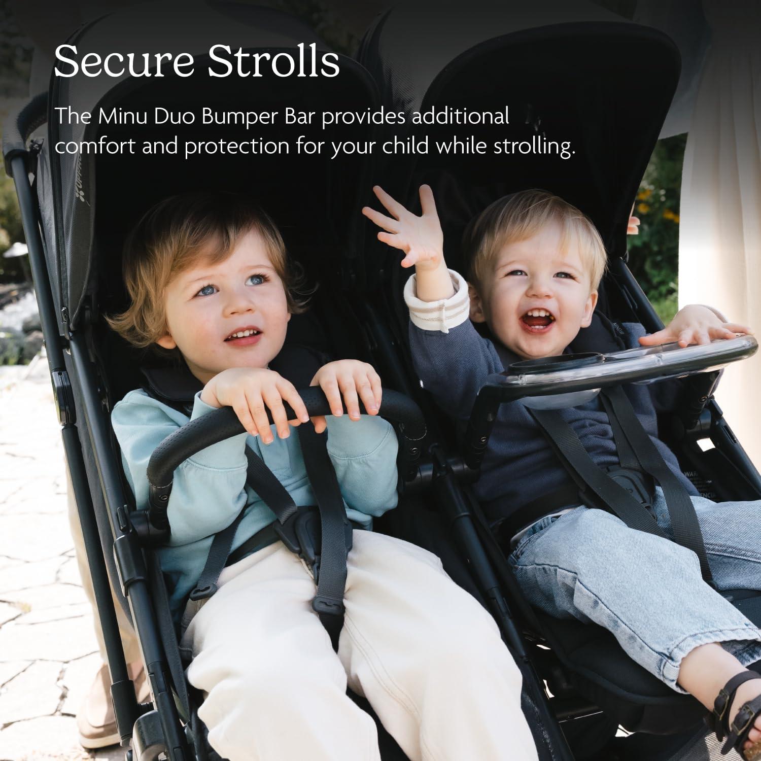 imageUPPAbaby Bumper Bar for Minu Duo Stroller  Quick Attachment  Folds with Stroller  Saddle
