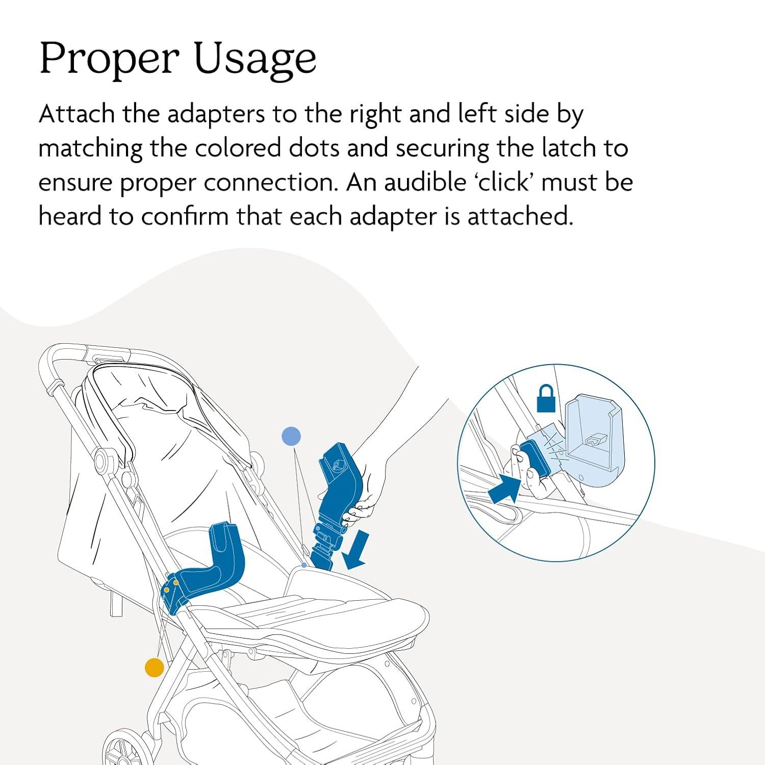 imageUPPAbaby Car Seat Adapter for Minu V3  Compatible with MaxiCOSI Nuna and Clek  Quick  Secure Attachment  1 Pair