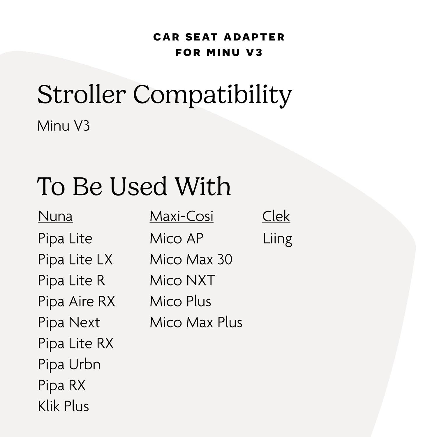 imageUPPAbaby Car Seat Adapter for Minu V3  Compatible with MaxiCOSI Nuna and Clek  Quick  Secure Attachment  1 Pair