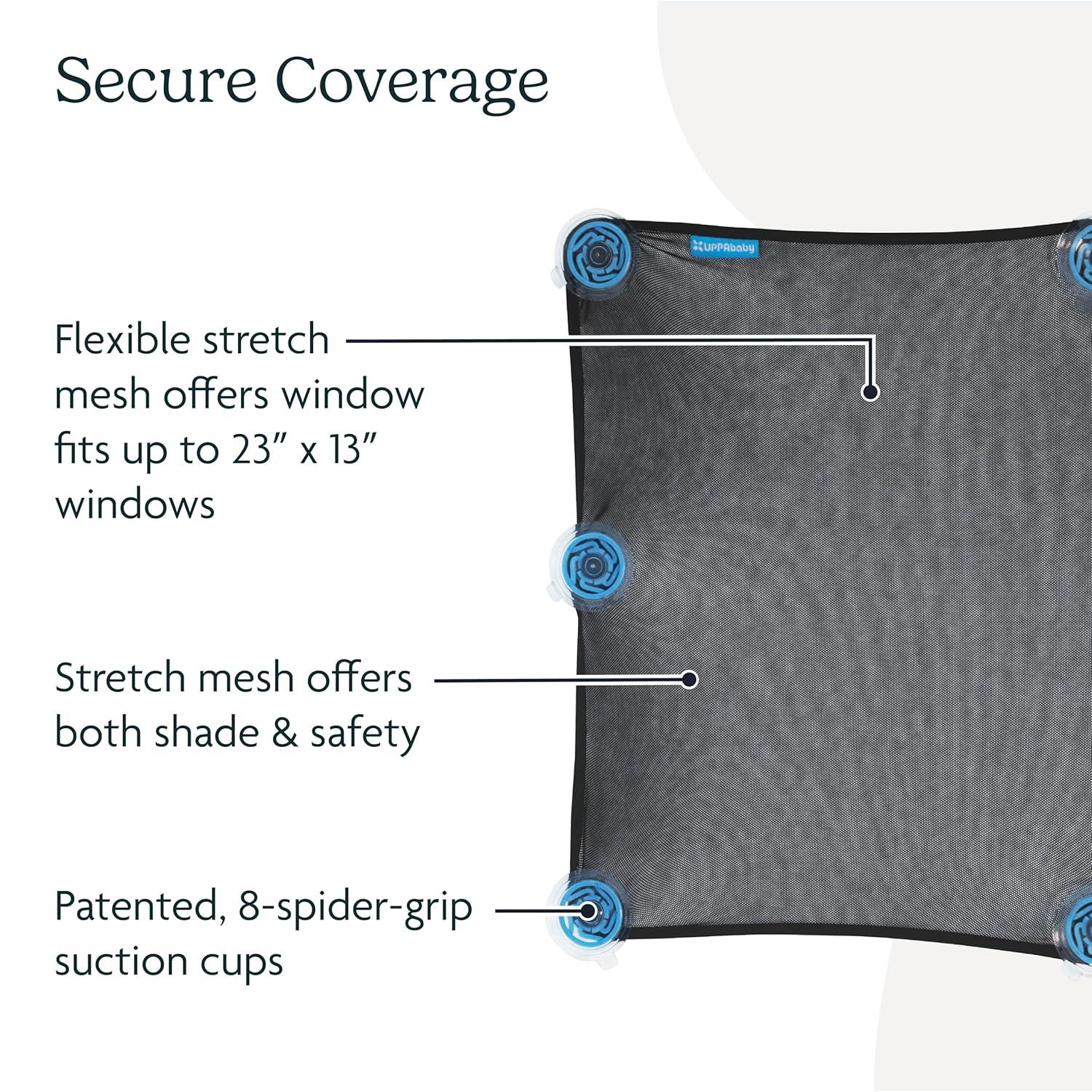 imageUPPAbaby EasyFit Sunshade Ample Sun Coverage Easy Grip Attachment