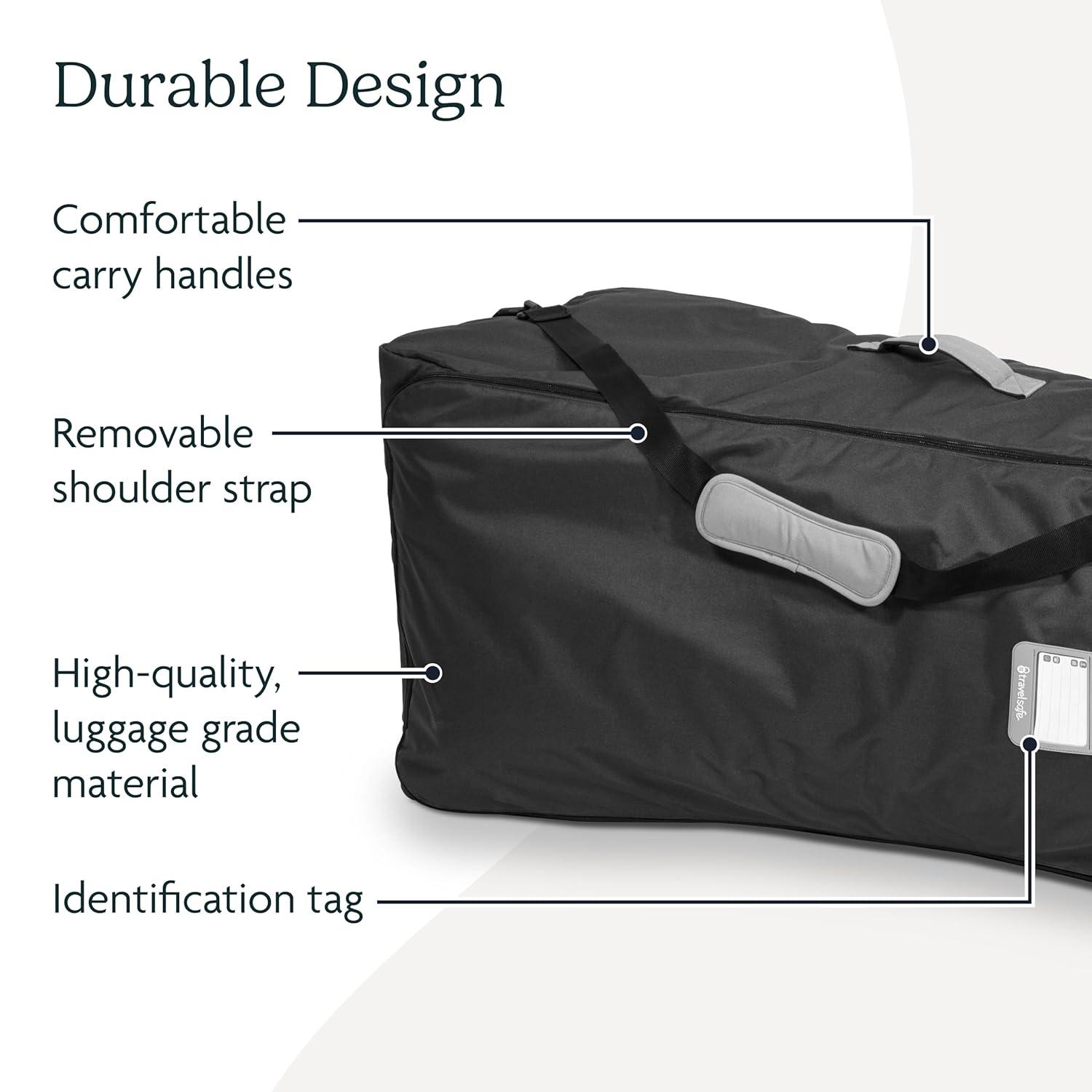 imageUPPAbaby Travel Bag for GLink and GLink V2 Strollers  EasyCarry Handles Removeable Shoulder Strap  Durable Design with TravelSafe ProtectionBlack