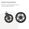imageUPPAbaby AllTerrain Wheels for Vista Vista V2 and Vista V3 Stroller  Durable for Snow ampamp Cobblestones  Quick Attachment  Includes Four NeverFlat Wheels ampamp Storage Bag