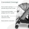 imageUPPAbaby GLink and GLink V2 Rain Shield Waterproof and Windproof Coverage Ventilated Design Quick Attachment Easy Access to Child