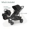 imageUPPAbaby Travel System Includes Cruz V2 Stroller  Aria Lightweight Car Seat Combo  Toddler Seat Rain Shield Storage Bag Car Seat Base  Infant Insert Included  Jake Charcoal