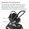 imageUPPAbaby Travel System Includes Cruz V2 Stroller  Aria Lightweight Car Seat Combo  Toddler Seat Rain Shield Storage Bag Car Seat Base  Infant Insert Included  Jake Charcoal