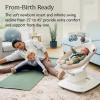 imageUPPAbaby Mamaroo Smart Swing  Customizable Soothing Modes with MotionSync Technology  Infant Recline  Bluetooth Enabled  Included Newborn Insert  Wells Dark Taupe Mlange