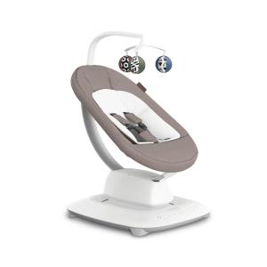 imageUPPAbaby Mamaroo Smart Swing  Customizable Soothing Modes with MotionSync Technology  Infant Recline  Bluetooth Enabled  Included Newborn Insert  Wells Dark Taupe Mlange