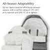 imageUPPAbaby CozyGanoosh 2in1 Seasonal Footmuff  Easily Attaches to UPPAbaby Strollers and RumbleSeat  Versatile UltraPlush ZipOut Liner for Cold Weather  Greyson Charcoal MlangeDeclan Oat Mlange