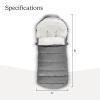 imageUPPAbaby CozyGanoosh 2in1 Seasonal Footmuff  Easily Attaches to UPPAbaby Strollers and RumbleSeat  Versatile UltraPlush ZipOut Liner for Cold Weather  Greyson Charcoal MlangeCallum Stone Blue