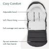 imageUPPAbaby CozyGanoosh 2in1 Seasonal Footmuff  Easily Attaches to UPPAbaby Strollers and RumbleSeat  Versatile UltraPlush ZipOut Liner for Cold Weather  Greyson Charcoal MlangeJake