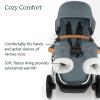 imageUPPAbaby CozyHandmuffEasily Attaches to Stroller HandlebarsUltraPlush WeatherProof Hand ProtectionJordanGreyson Charcoal MlangeCallum Stone Blue