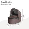 imageUPPAbaby Bassinet V3  Compatible with Vista Cruz Ridge Strollers  Overnight Sleep Solution  Mattress Sheet and Bug Shield Included  Owen Mocha MlangeOwen Mocha Mlange