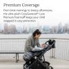 imageUPPAbaby CozyGanoosh 2in1 Seasonal Footmuff  Easily Attaches to UPPAbaby Strollers  RumbleSeat  Versatile UltraPlush ZipOut Liner for Cold Weather  Owen Mocha MlangeLyla Onyx Nylon