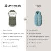 imageUPPAbaby CozyGanoosh 2in1 Seasonal Footmuff  Easily Attaches to UPPAbaby Strollers  RumbleSeat  Versatile UltraPlush ZipOut Liner for Cold Weather  Owen Mocha MlangeEvelyn Meadow Green