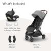 imageUPPAbaby Minu V3 Stroller  Mesa V3 Infant Car Seat Travel System Combo  Adapters Car Seat Base  Infant Insert Included  Greyson Charcoal MlangeGreyson Charcoal Mlange