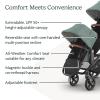 imageUPPAbaby RumbleSeat V3 Second Lower Seat  Compatible with Vista V2 and Vista V3  AllWeather Seat  Magnetic Buckle  Adapters Included Evelyn Meadow GreenGwen Green MlangeCarbon FrameSaddle Leather