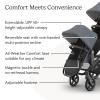 imageUPPAbaby RumbleSeat V3 Second Lower Seat  Compatible with Vista V2 and Vista V3  AllWeather Seat  Magnetic Buckle  Adapters Included Evelyn Meadow GreenJulian Dusty Blue Mlange