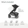 imageUPPAbaby Vista V3 Stroller  FullSize SingletoDouble Stroller System  Toddler Seat Bug Shield Rain Shield and Storage Bag Included  Owen Mocha MlangeCarbon FrameChestnut LeatherJake Charcoal