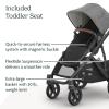 imageUPPAbaby Vista V3 Stroller  FullSize SingletoDouble Stroller System  Toddler Seat Bug Shield Rain Shield and Storage Bag Included  Owen Mocha MlangeCarbon FrameChestnut LeatherGreyson Charcoal Mlange