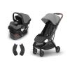 imageUPPAbaby Minu V3 Stroller  Mesa V3 Infant Car Seat Travel System Combo  Adapters Car Seat Base  Infant Insert Included  Greyson Charcoal MlangeGreyson Charcoal Mlange