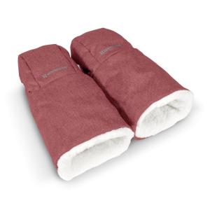 imageUPPAbaby CozyHandmuff  Easily Attaches to Stroller Handlebars  UltraPlush WeatherProof Hand Protection  Julian Dusty Blue MlangeLucy Rosewood Mlange