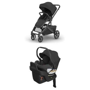 imageUPPAbaby Cruz V3 Stroller  Aria Lightweight Car Seat Travel System Combo  Toddler Seat Bumper Bar Bug and Rain Shields Car Seat Base and Infant Insert Included  Jake Charcoal