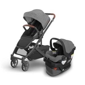 imageUPPAbaby Cruz V3 Stroller  Mesa V3 Car Seat Travel System Combo  Toddler Seat Bumper Bar Bug and Rain Shields Car Seat Base and Infant Insert Included  Greyson Charcoal MlangeGreyson Charcoal Mlange