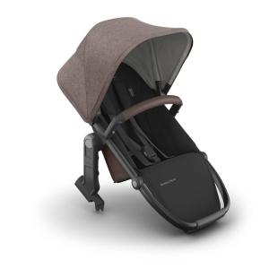 imageUPPAbaby RumbleSeat V3 Second Lower Seat  Compatible with Vista V2 and Vista V3  AllWeather Seat  Magnetic Buckle  Adapters Included Evelyn Meadow GreenOwen Mocha Mlange