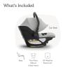 imageUPPAbaby Aria V2 Lightweight Infant Car Seat  Just Under 6 lbs  Base with Load Leg  Infant Insert  AllWeather FootCover Included  Direct Stroller Attachment  Greyson Charcoal MlangeSavannah Pearl Grey