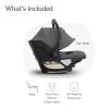 imageUPPAbaby Aria V2 Lightweight Infant Car Seat  Just Under 6 lbs  Base with Load Leg  Infant Insert  AllWeather FootCover Included  Direct Stroller Attachment  Greyson Charcoal MlangeGreyson Charcoal Mlange