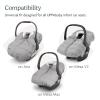 imageUPPAbaby CozyGanoosh for Aria and Mesa Infant Car Seat CarriersUltraPlush WeatherProofCharcoal MlangeCharcoal Mlange